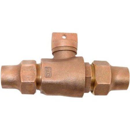 LEGEND VALVE & FITTING Legend Valve 3/4in T-5200NL No Lead Bronze Flare x Flare Curb Stop - 314-104NL